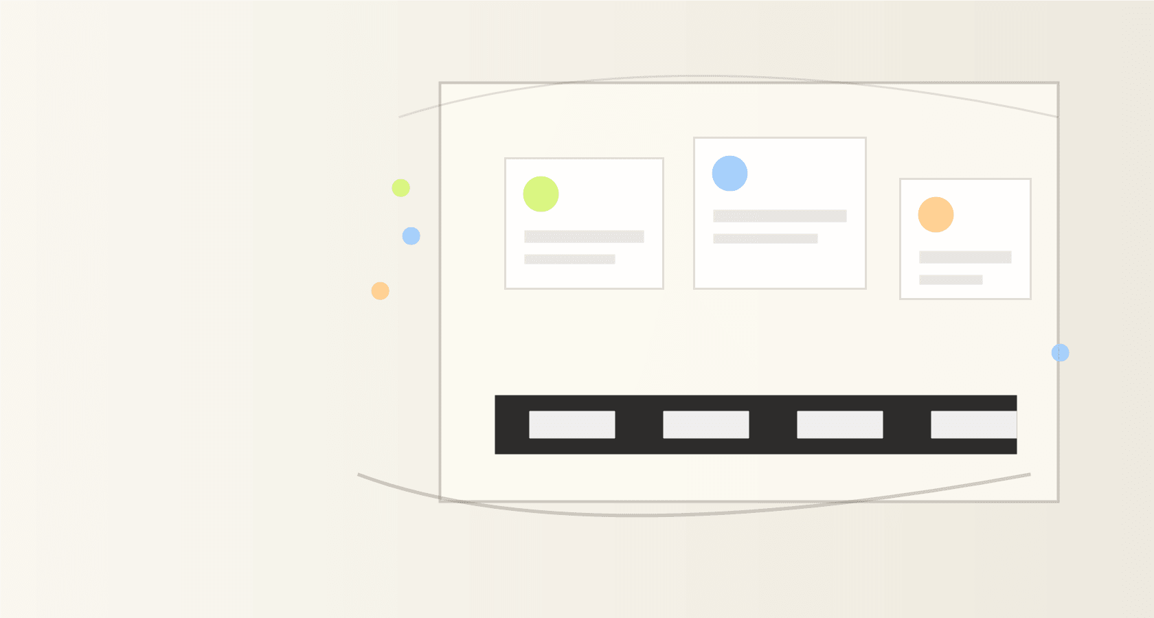 User interview record generator interface showing transcript text becoming structured evidence.