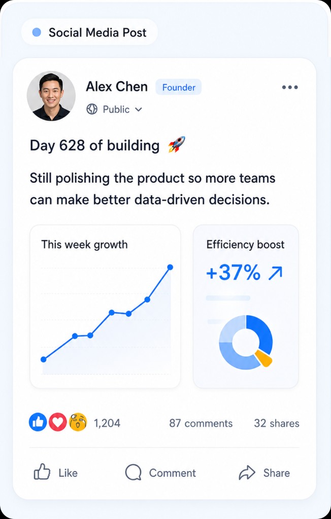 LinkedIn founder post